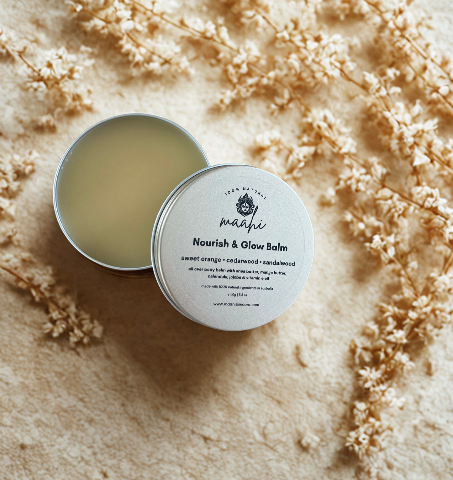 Nourish and Glow Body Balm - Sweet Orange, Sandalwood & Cedarwood