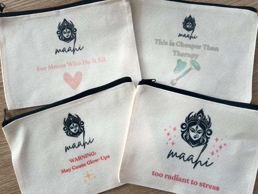 Canvas Cosmetic Bags