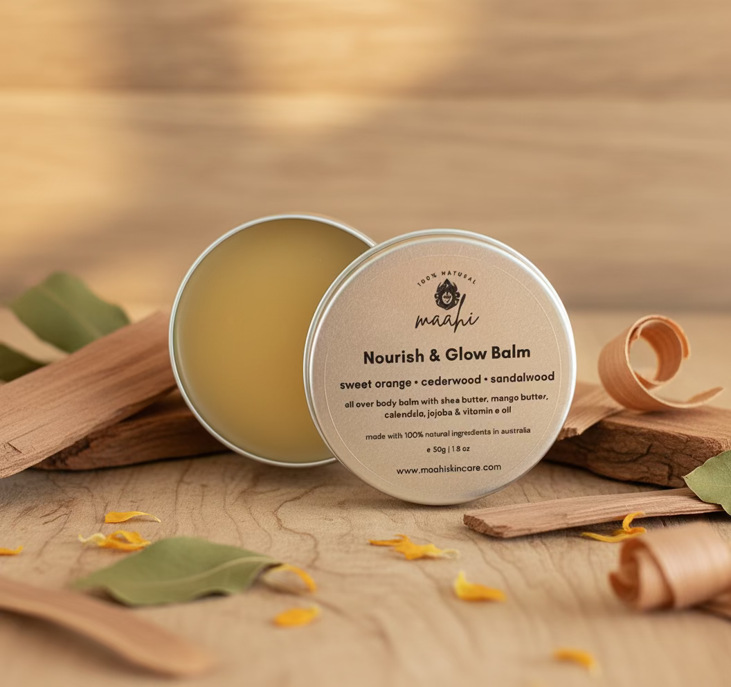 Nourish and Glow Body Balm - Sweet Orange, Sandalwood & Cedarwood